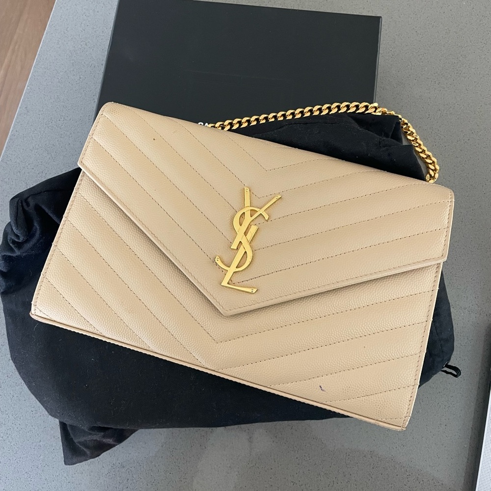 YSL Nude Clutch